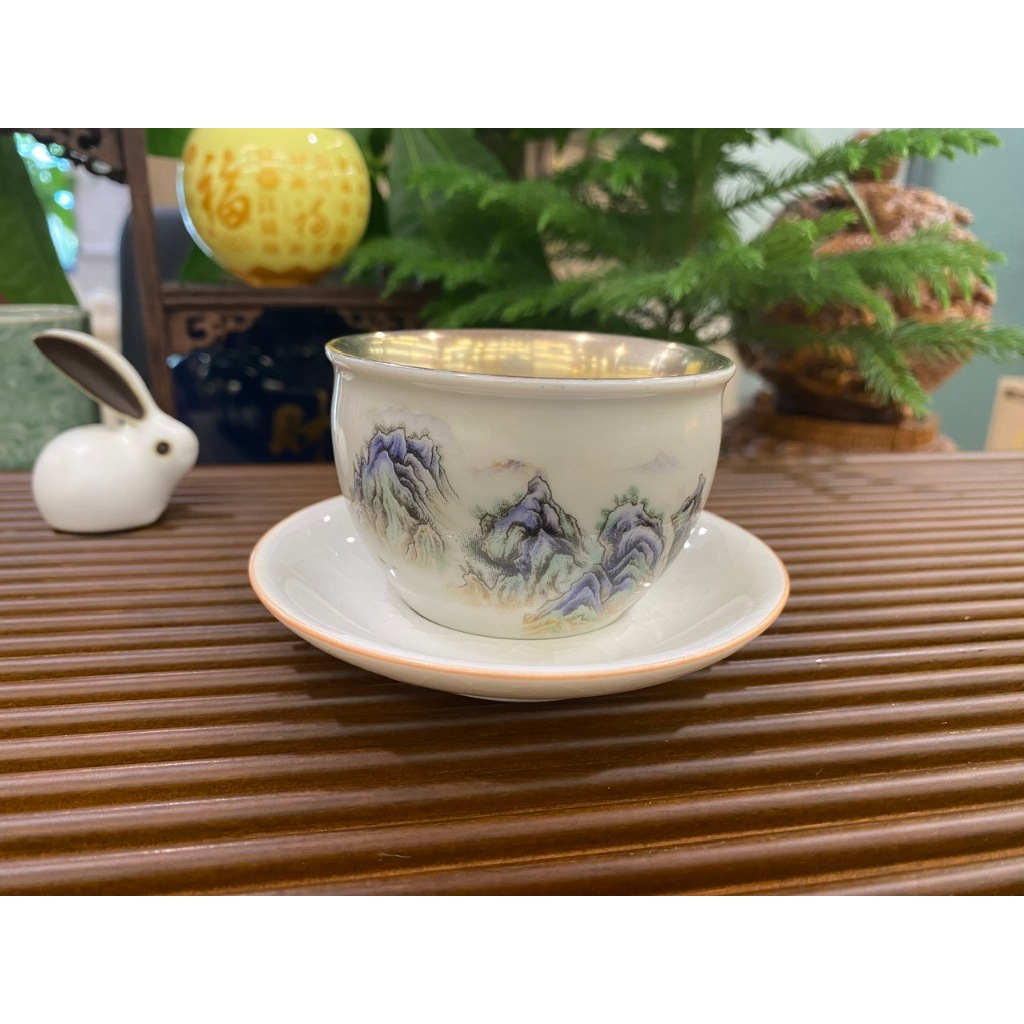 000568 SILVER-PLATED MOUNTAIN RIVER SNACK CUP - 140 มล.