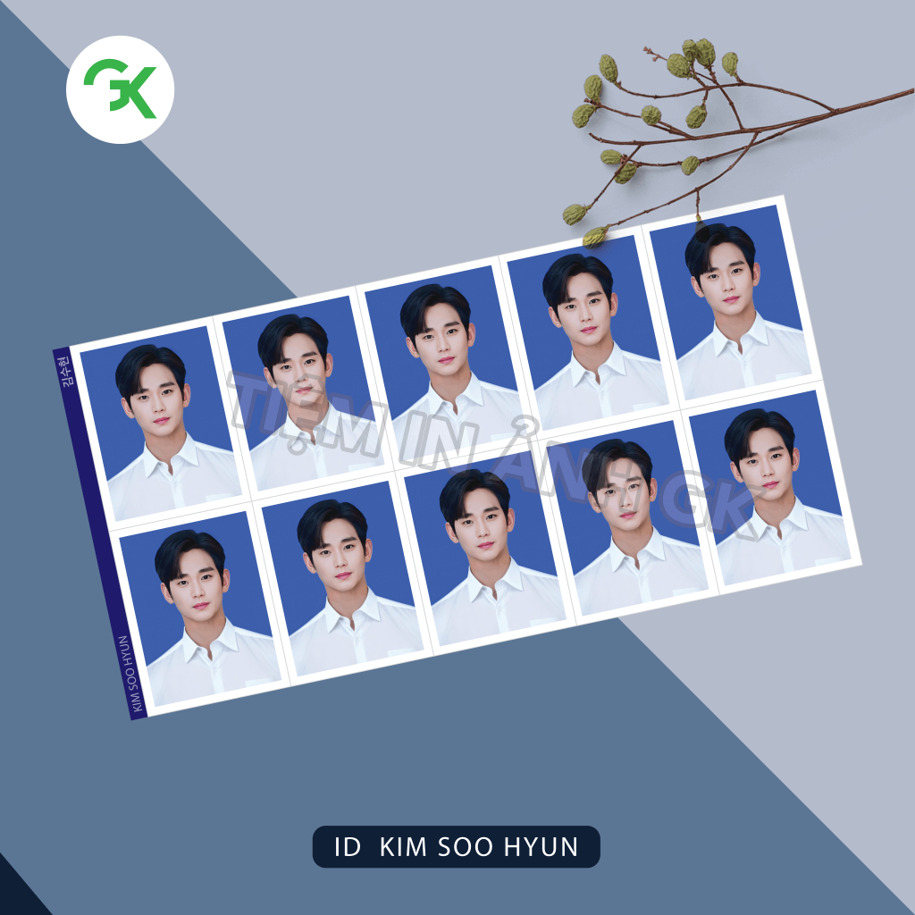 ID Photo Queen of น้ําตา - Kim Soo Hyun - Kim Ji Won - ขนาด 3x4cm