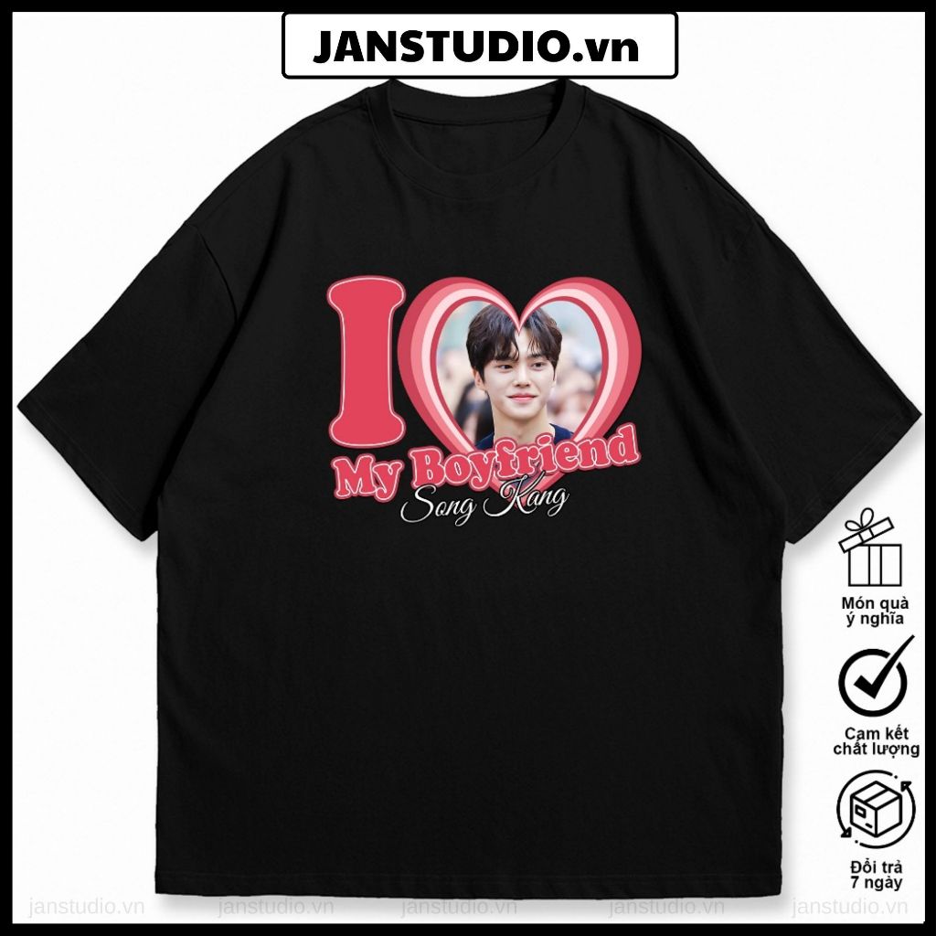 เสื้อยืดภาพยนตร์ My Demon, เสื้อยืด I Love Girlfriend Song Kang สําหรับแฟนภาพยนตร์เกาหลี, Song Kang 