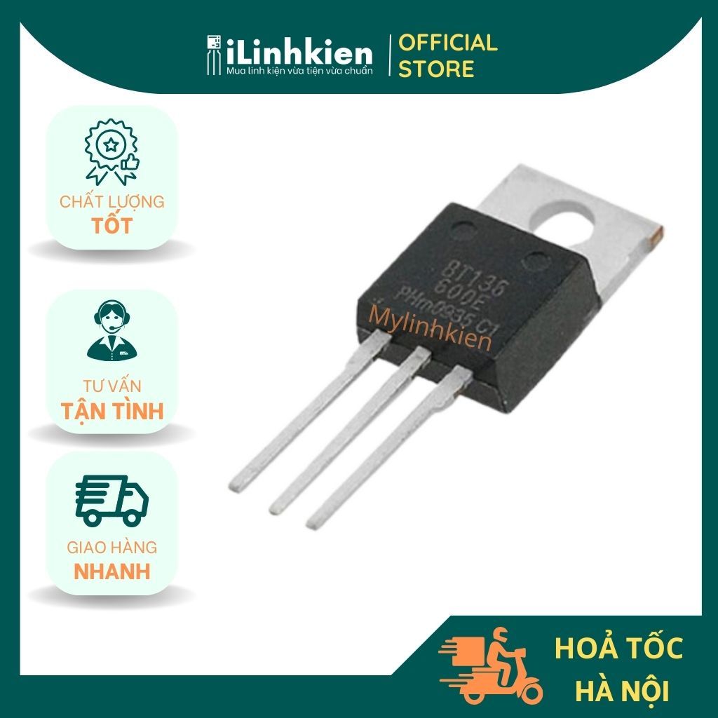 Triac BT131 BT134 BT136 BT137 BT138 BT151 BT152 600V คุณภาพดี.