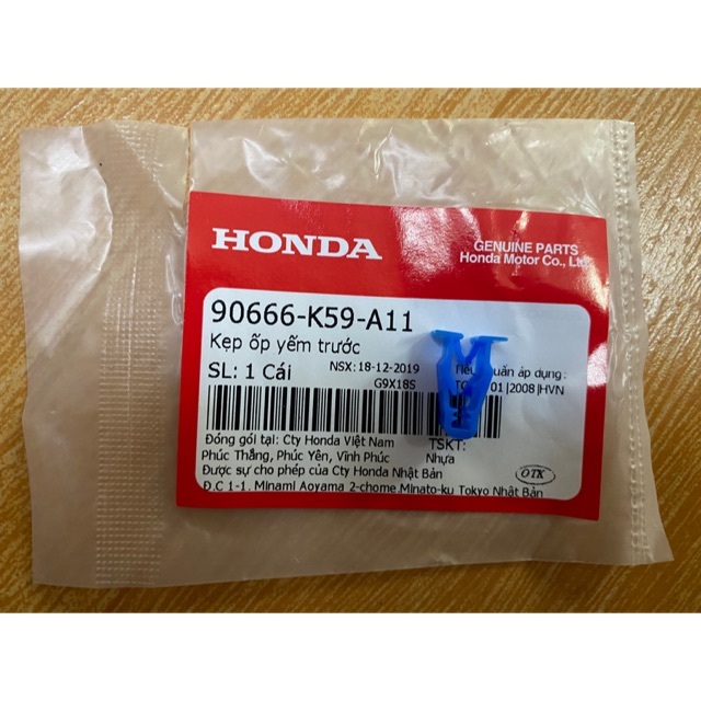 แคลมป์พลาสติกสีน้ําเงินสําหรับรถจักรยานยนต์ honda zin ทุกรุ่น 90666k59A11