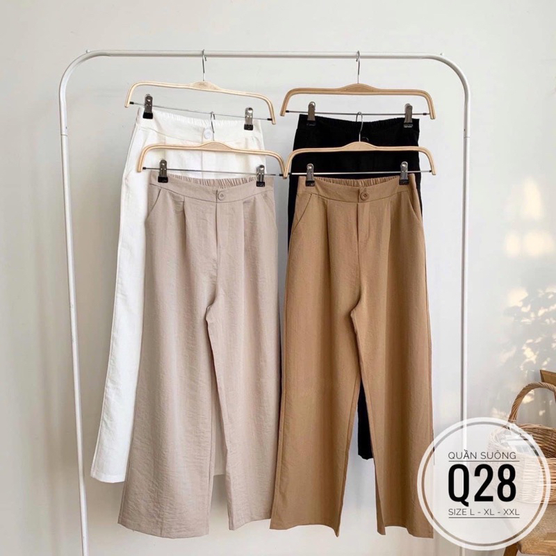 กางเกงทรงตรงขนาดใหญ่ Q28