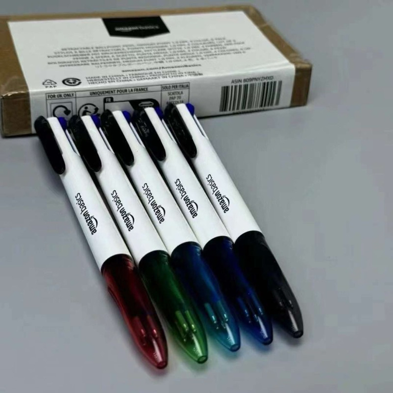 ปากกาลูกลื่น 4 สี กล่อง 6 ชิ้น ใน 1 Amazon Basics (USA) B09PNYZMXMXD