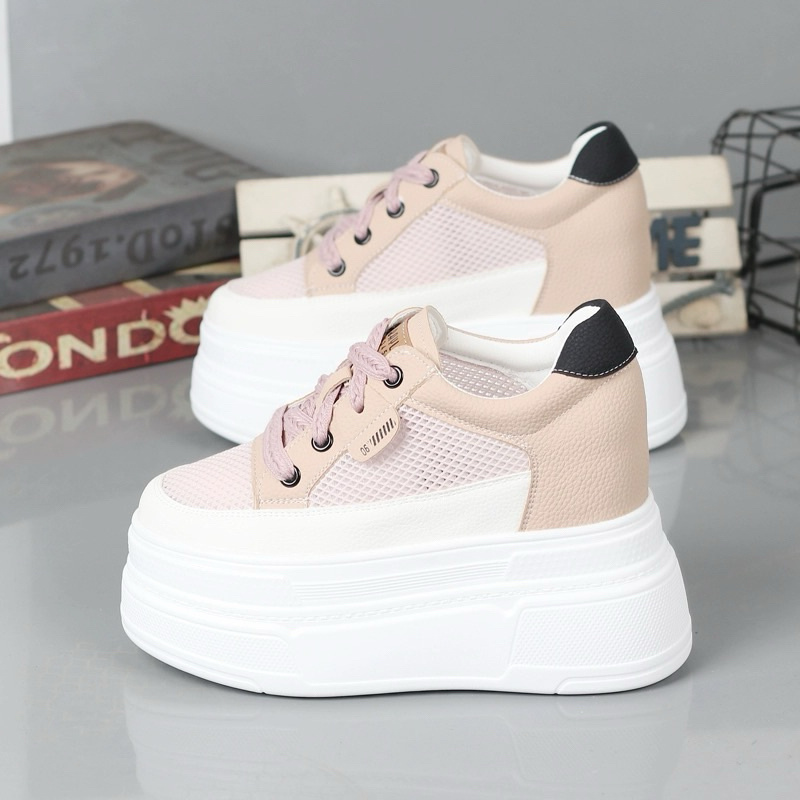 รองเท้าผ้าใบพื้นบุนวม 10cm,12cm