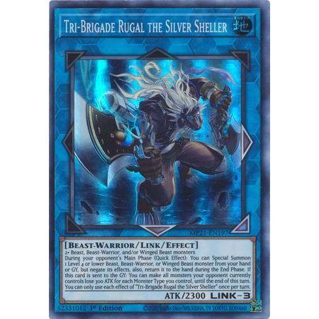 [การ์ด Yu-gi-oh] Tri-Brigade Rugal the Silver Sheller - MP21-EN197 - Super Rare 1st Edition