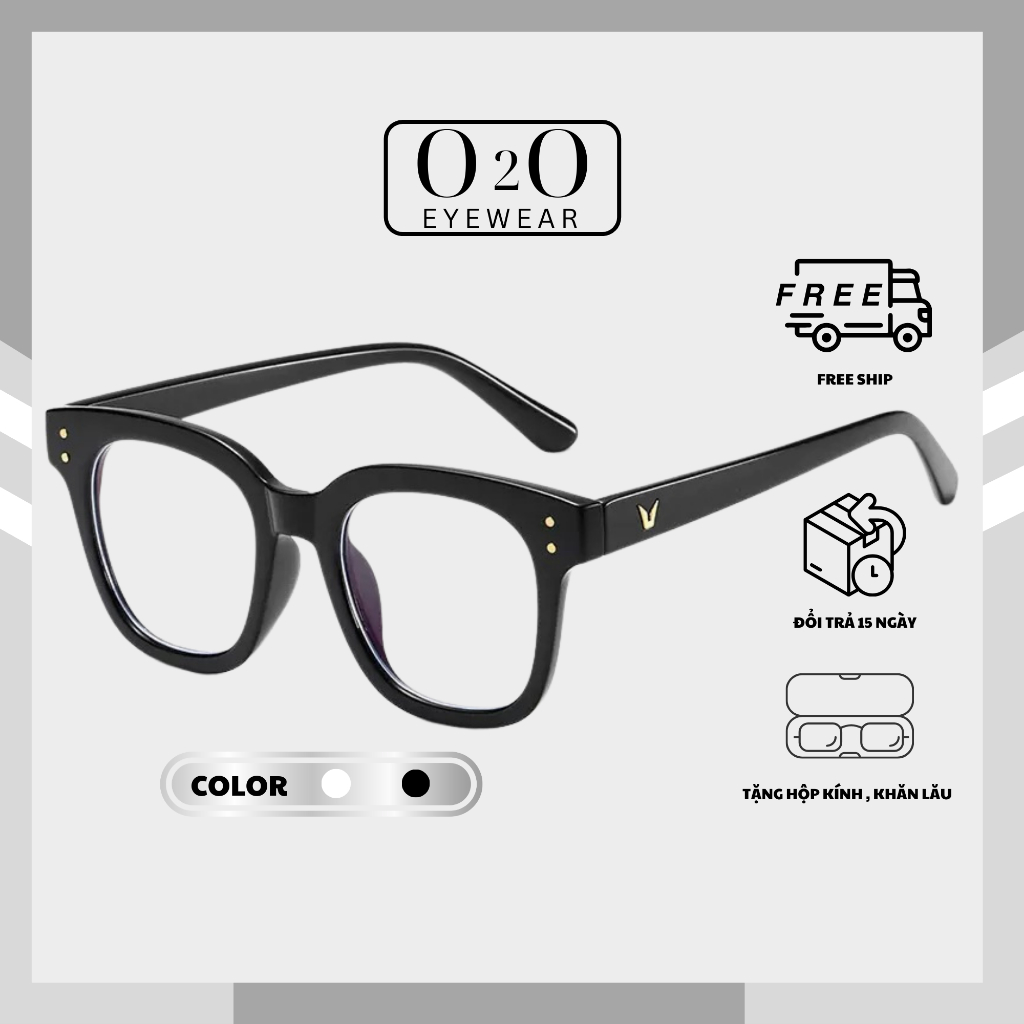 O2o กรอบแว่นตาสําหรับผู้ชายและผู้หญิงทําจากพลาสติกรูปตัววีแฟชั่นเกาหลี