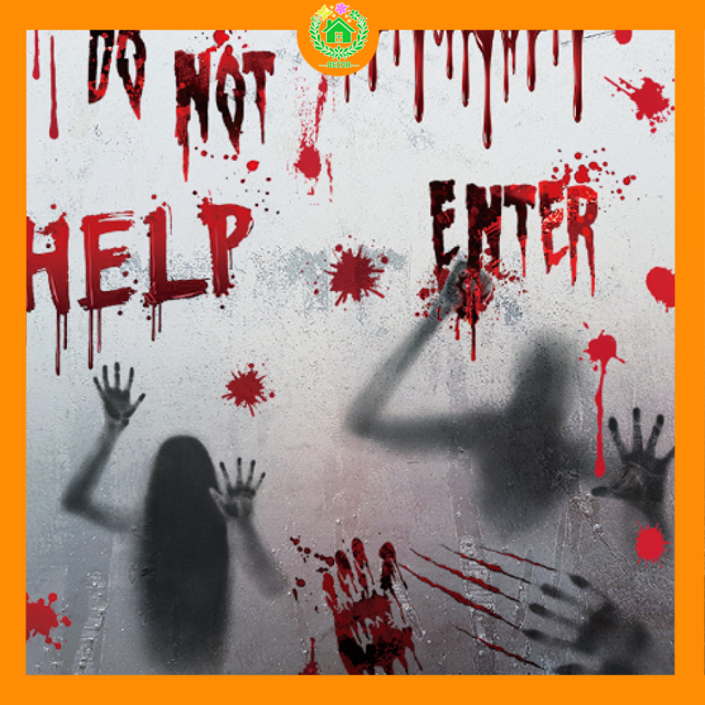 HALLOWEEN COMBO wall Decal - ไฟฟ้าสถิตย์ Inhaling - Ghost Girls Help (13)