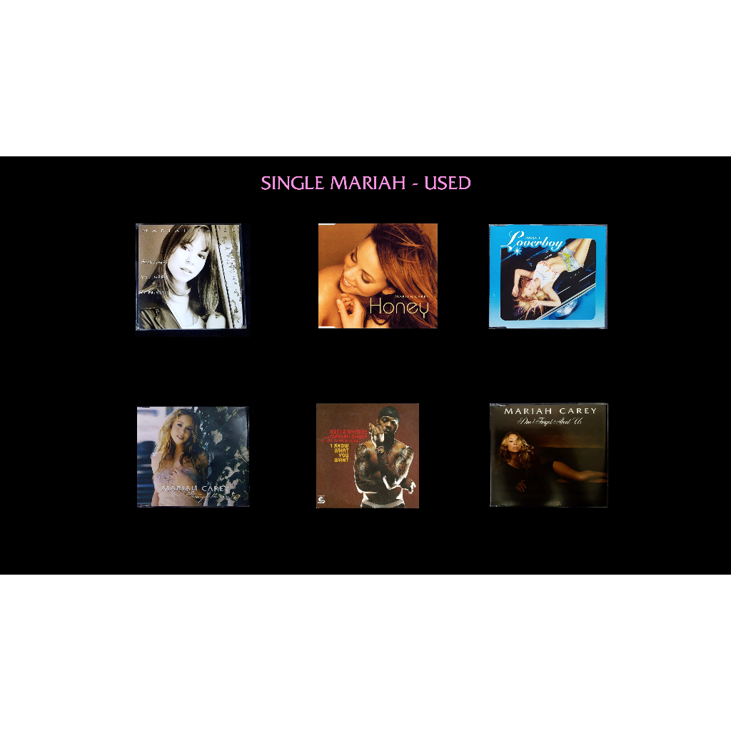 CD Mariah Carey - เดี่ยว [มือสอง]: Dreamlover, Hero, AYNA.Friend, Honey, My All, The Roof, Heartbrea