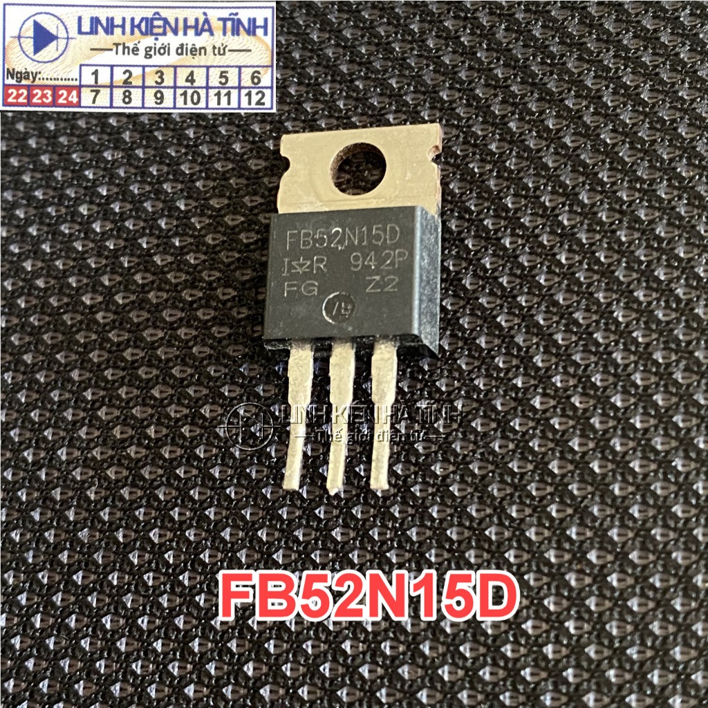 กระเป๋า 5 FB52N15D FB52N15 IRFB52N15D 52N15 N-channel mosfet 52A 150V ถอดประกอบ - AI2