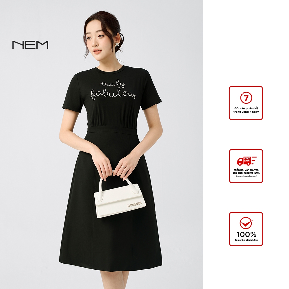 [ ของแท้ ] ชุดเดรสผู้หญิงดีไซเนอร์ระดับไฮเอนด์ NEM Fashion 40362