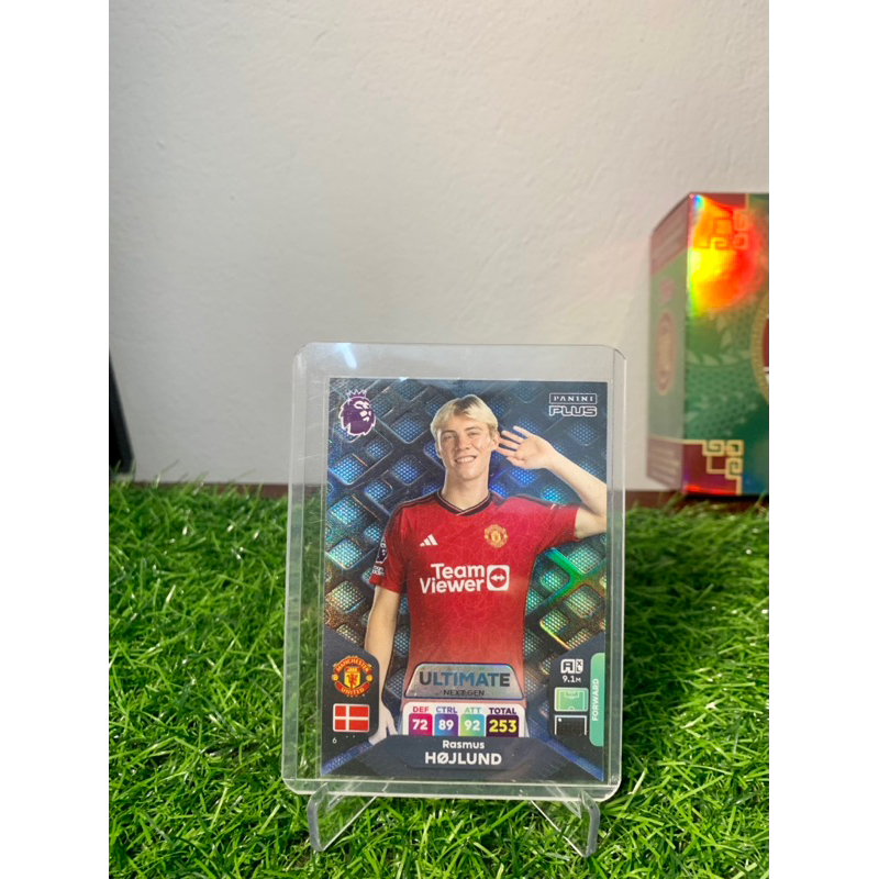 Rasmus Hojlund Ultimate Panini Adrenaline XL Plus 2023/24 การ์ดฟุตบอล