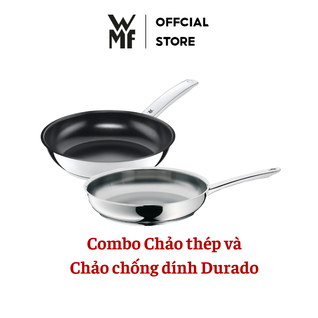[Combo] WMF Profi กระทะเหล็ก 20, 24, 28 ซม. และ WMF Durado กระทะผัดไม่ติด 20, 24, 28 ซม.