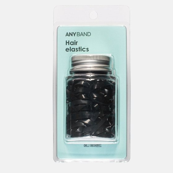 ยางรัดผม ANYBAND เกาหลี 4044-B85 สีดํา 4cm (85 เส้น/กล่อง)