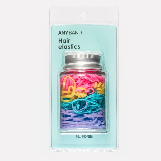 ยางรัดผม ANYBAND เกาหลี 4CM 4024-B200 สี (200 เส้น/กล่อง)