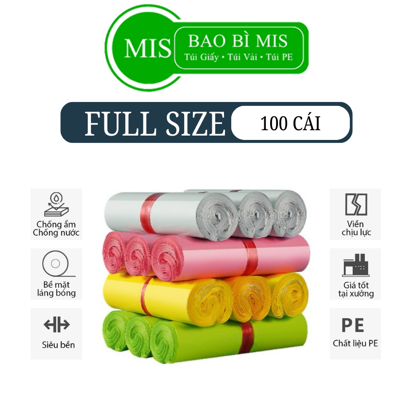 MIS PACKAGING ถุงบรรจุภัณฑ์ปิดผนึก 17x30, 28x42, 38x52 ม้วนบรรจุภัณฑ์สีขาว 100 ม้วน