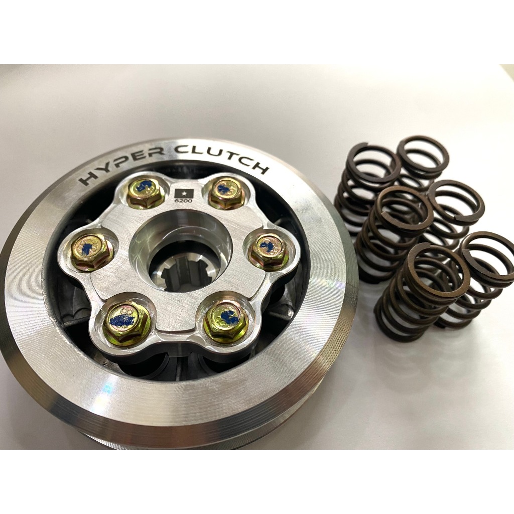 Xo HYPER CLUTCH CNC HYPER CLUTCH ฝา 6 สปริงสําหรับ Wave Dream สินค้ามาตรฐานสวยงาม