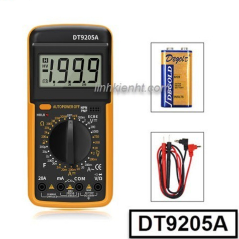 มัลติมิเตอร์ DT9205A DT9205 VOM Meter