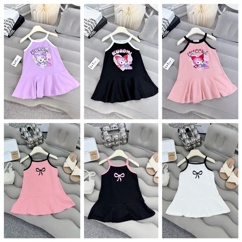 ชุดเดรสหางปลา 2 สาย CS119, CS100 สําหรับเด็กผู้หญิง