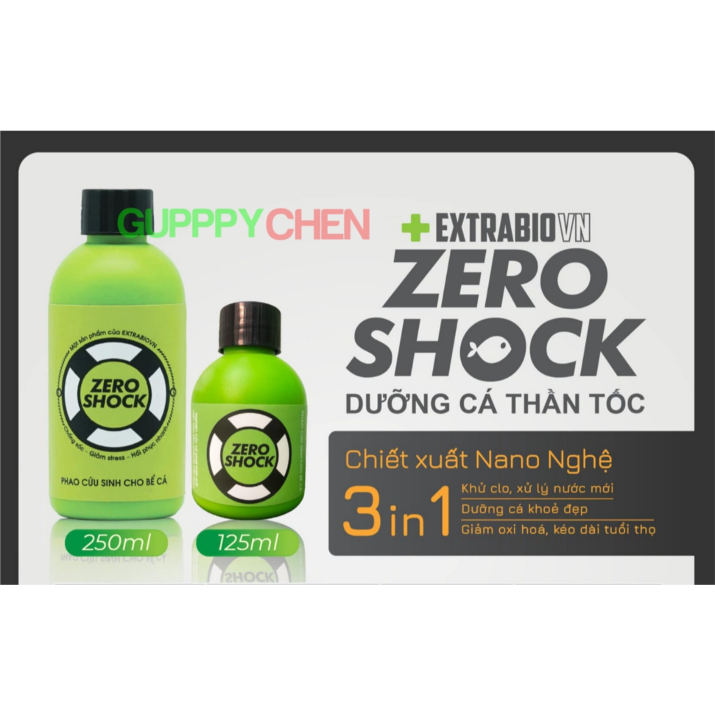 Zero SHOCK - SHOCK PROOF, STRESS REDUCE, QUICK RECOVERY สําหรับปลาอควาเรียม