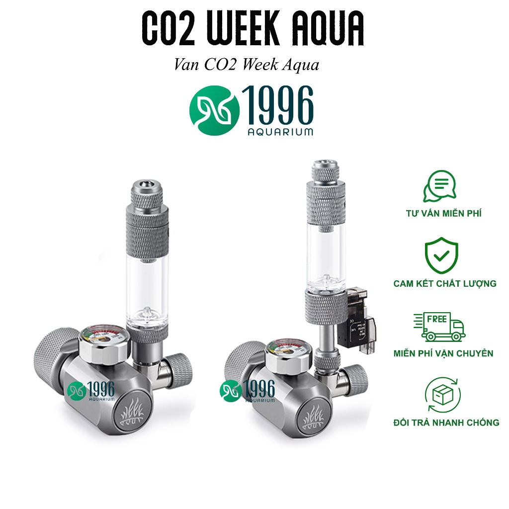 WEEK AQUA วาล์ว CO2 พรีเมี่ยม ปรับแก๊ส CO2 สําหรับตู้ปลา