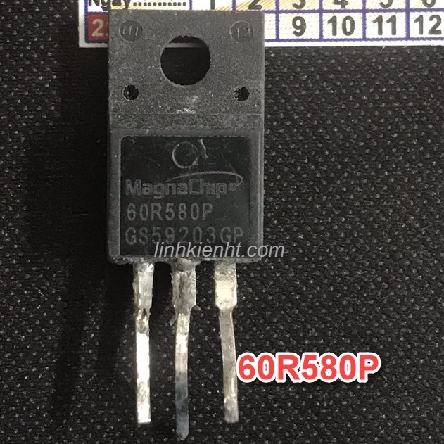 CHANNEL MOSFET N MMF60R580P 60R580P 60R580PS 60R580 8A 650V TO-220 DISASSEMBLY