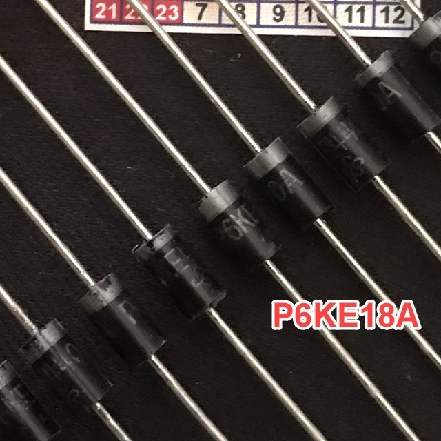 Combo 20 TVS P6KE18A 18V 600W DO-15 ไดโอด