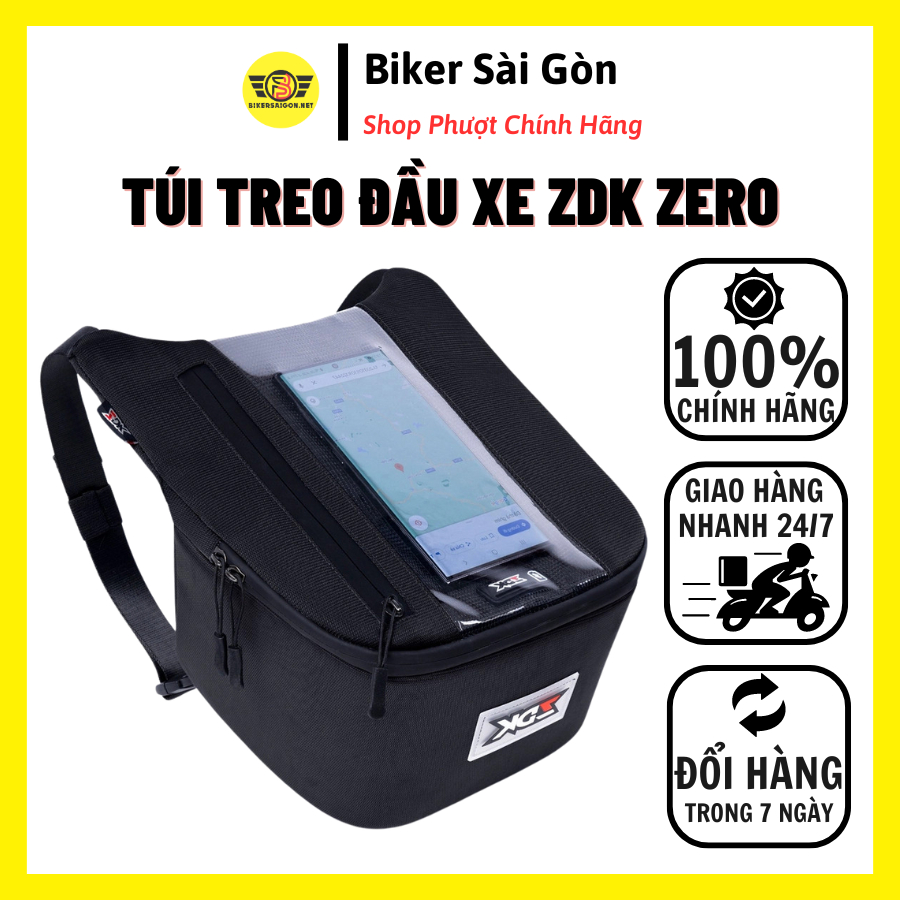 ZDK Zero Motorcycle Head Bag คุณภาพสูง ไอเสียด้วยความร้อนโทรศัพท์ - Biker