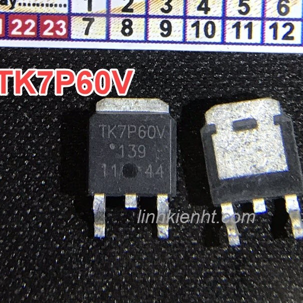 ใหม่ N-Channel Mosfet ส่วนประกอบ TK7P60V TK7P60 600V 7A TO-252