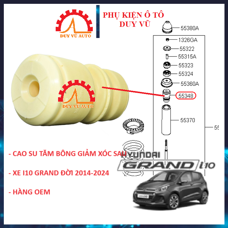 HYUNDAI I10 GRAND REAR SUSPENSION COTTON SWAP HYUNDAI I10 GRAND, I10 2008-2013