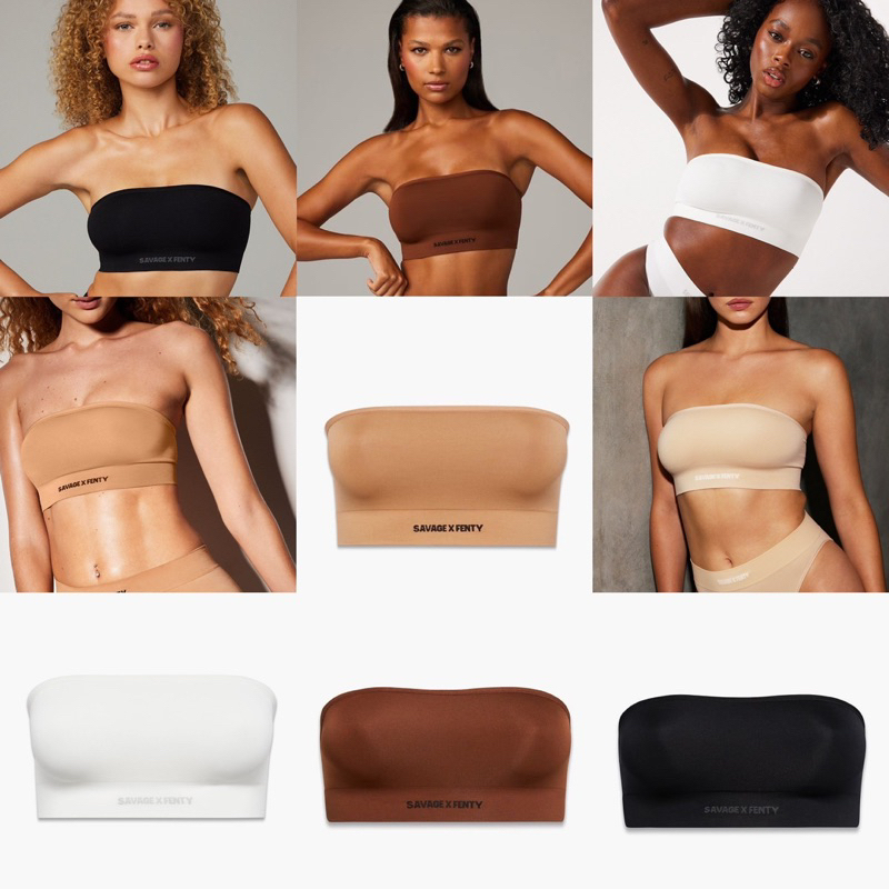 SAVAGE x FENTY STRAP SHIRT IS SMOOTH, KEEPS FORM GOOD (ไม่มีโฟม - มาพร้อมโฟม)