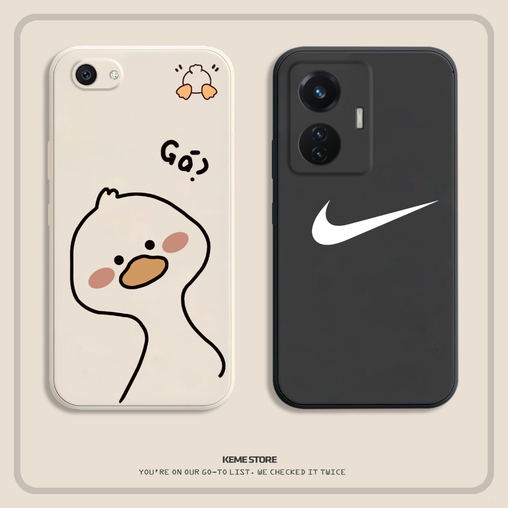เคส Vivo Y55 / Y55s / Y55L / Y55 2022 / 1610 / 1603 พิมพ์ลาย Lucky Virus และ Goofy Duck