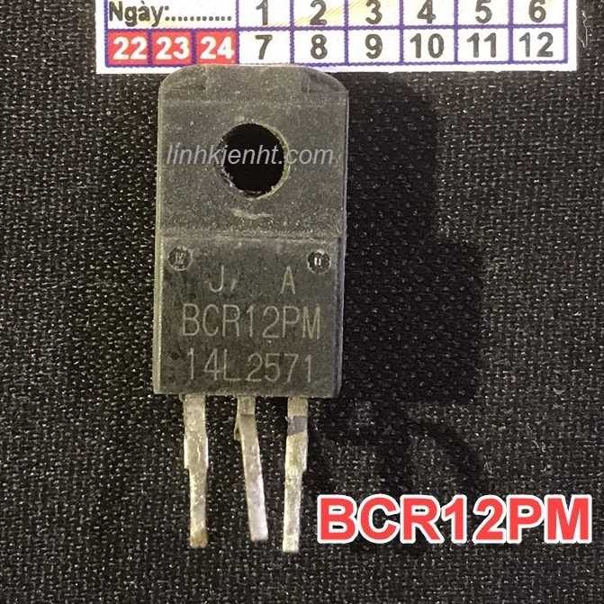 กระเป๋า 5 Triacs BCR12PM-14L BCR12PM 14L 12A 700V TO-220 ถอดและแทนที่ BCR12PM BCR12PM-12RE