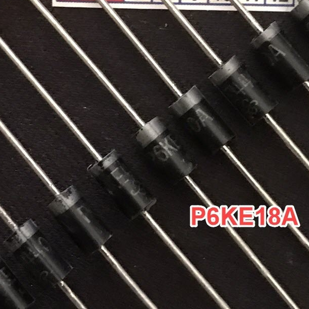 Combo 20 TVS P6KE18A 18V 600W DO-15 ไดโอด