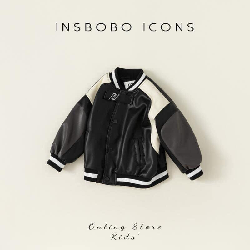 QC Style Boys Bomber Leather Jacket