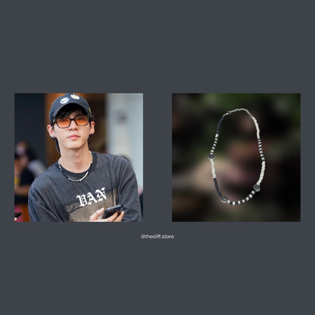 สร้อยคอลูกปัดโมเมนราคาถูกทํามือพร้อม AOU THANABOON