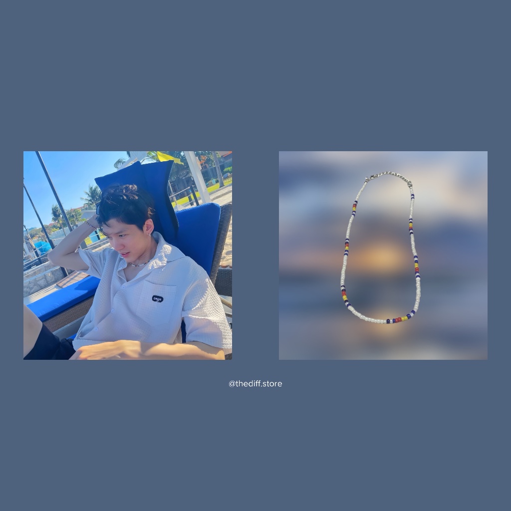สร้อยคอลูกปัดโมเมนราคาถูกทํามือพร้อม AOU THANABOON, SEA TAWINAN