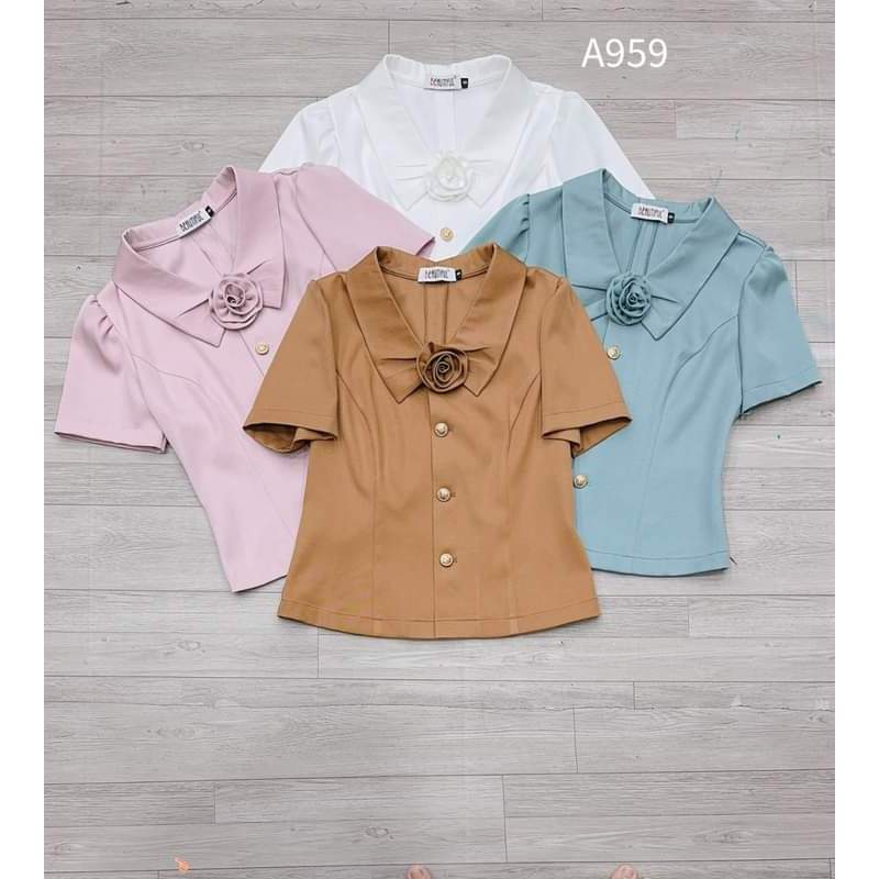 SIMPLE OFFICE FLOWER STYLE SHIRT H27 ทุกขนาด