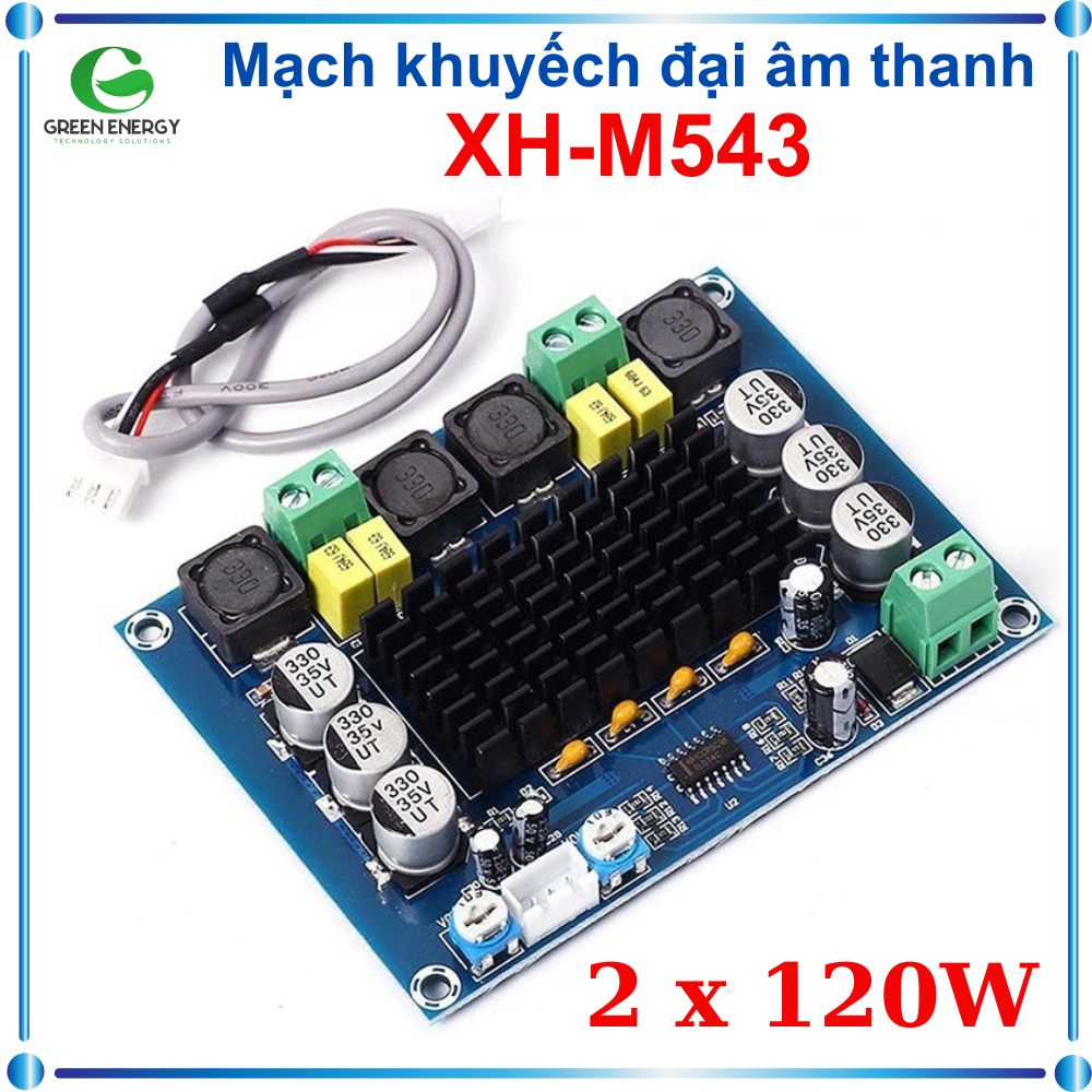 วงจรขยายเสียง TPA3116D2 Class D 2 x 120W (XH-M543)