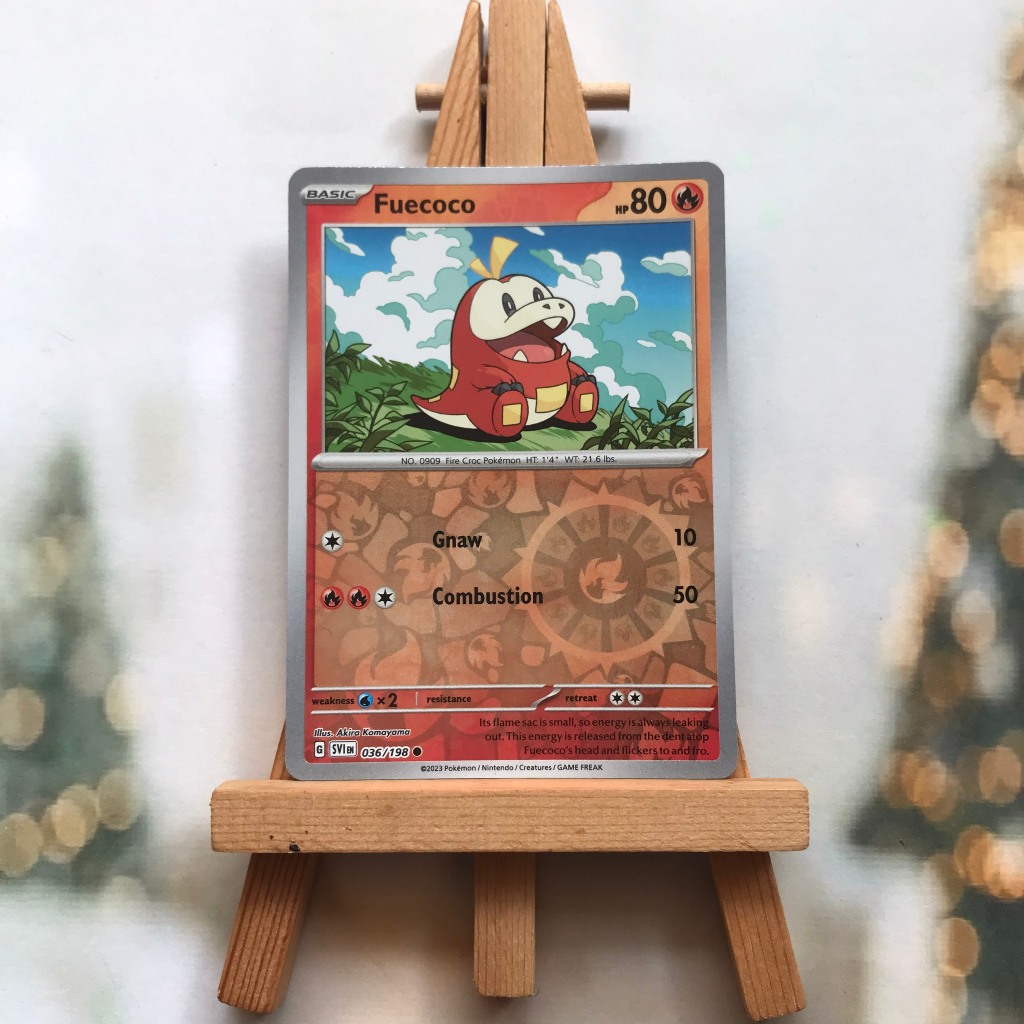 Pokemon Fuecoco 036/198 Picture Card - English Reverse Holo Odd Card