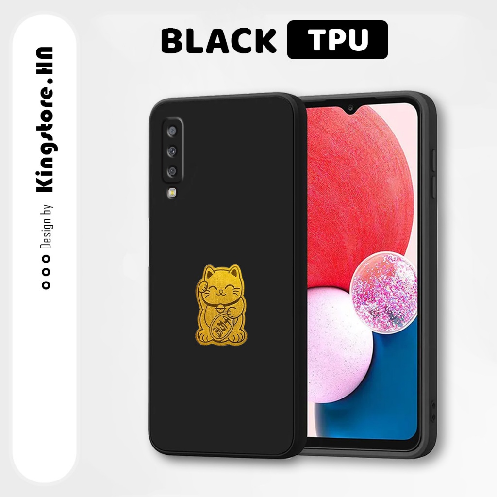เคส Samsung A7 2018 / A9 2018 - เคสแมวนําโชค วัสดุ TPU คุณภาพสูง