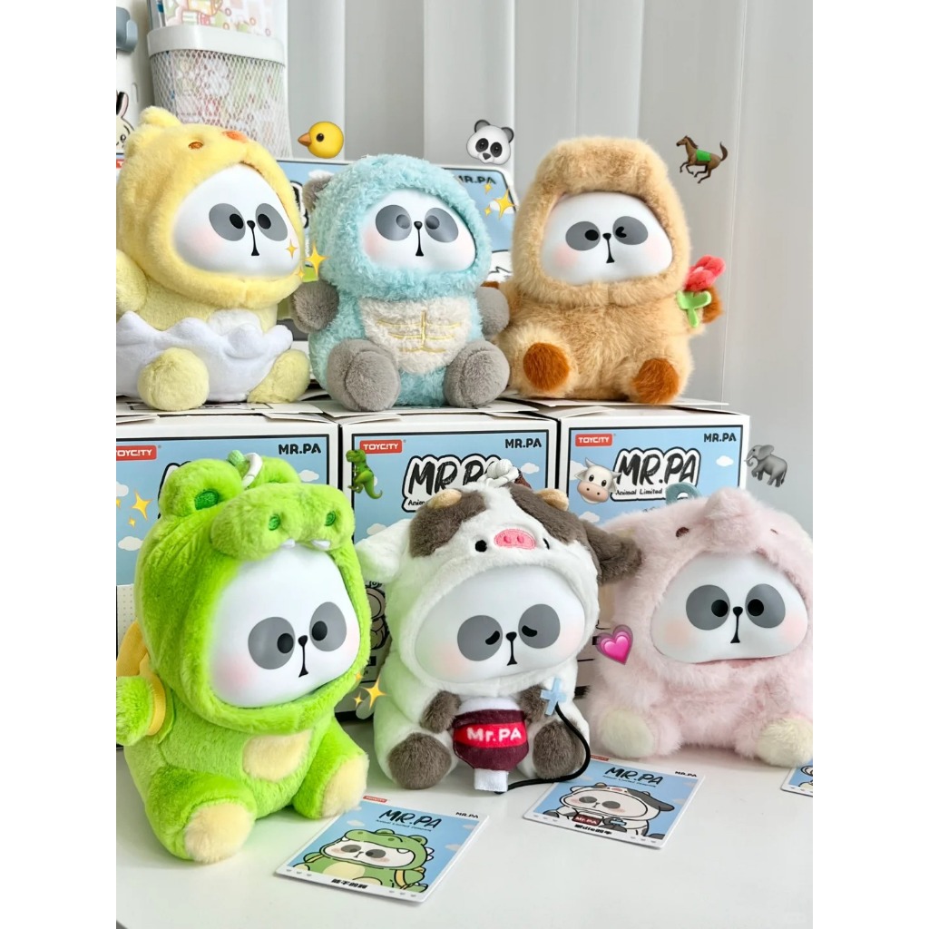 Set 6 Cute Panda Panda - Blindbox ToyCity MR.PA Animal