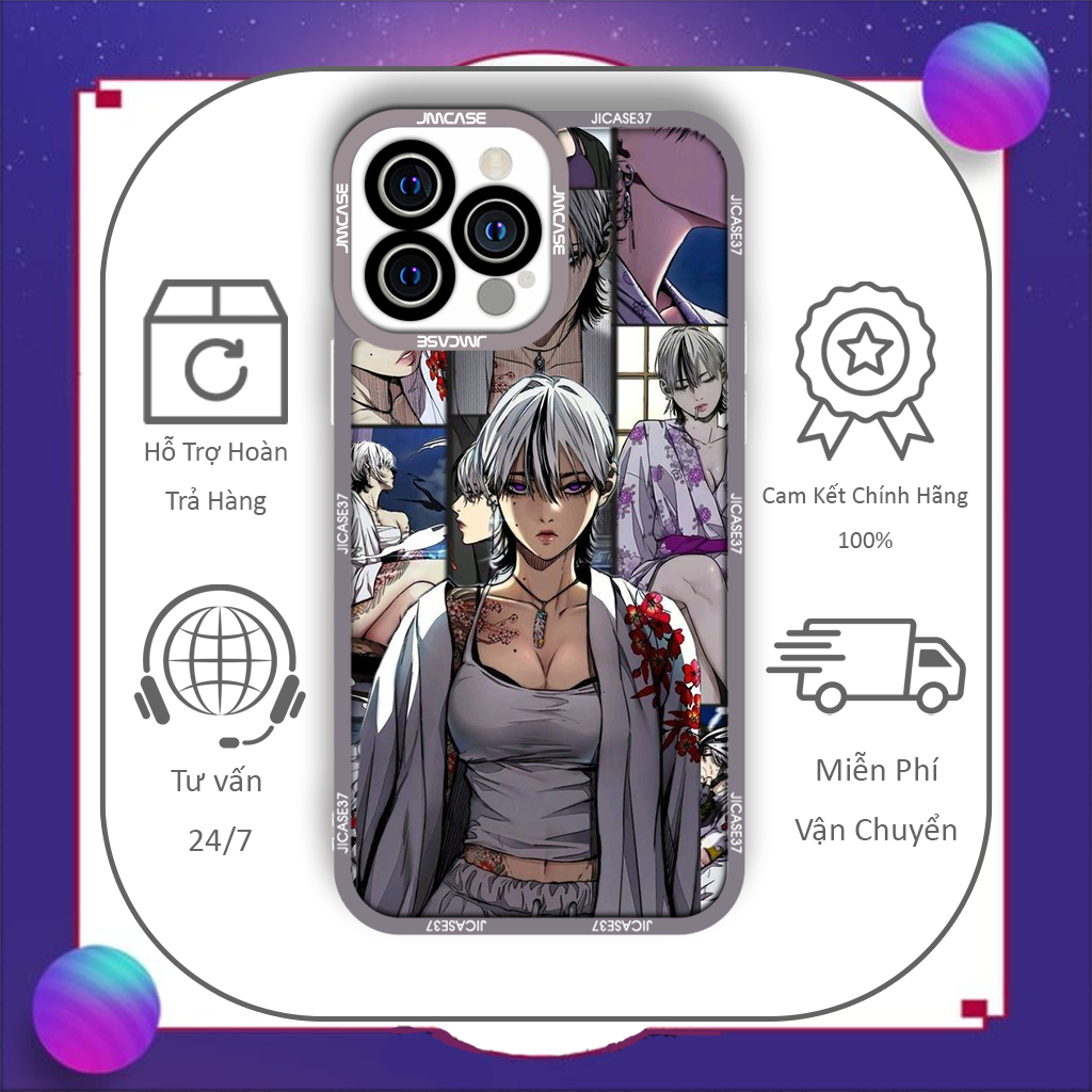 Jicase Jay Jo Windbreaker Manhwa Manhwa Square Edge iphone Case1