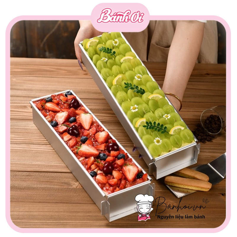 แม่พิมพ์อลูมิเนียมสี่เหลี่ยมสําหรับ Tiramisu, Tiramisu douyin, Mousse / แม่พิมพ์สี่เหลี่ยมพร้อมฐานที