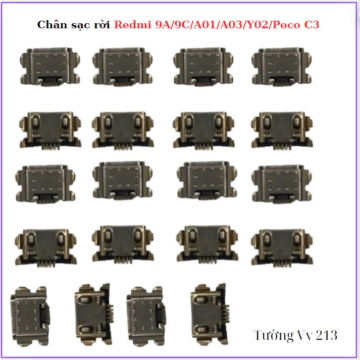 พอร์ตชาร์จแบบถอดได้สําหรับ xiaomi Redmi 9A/9C/A01/A03/Y02/Poco C3