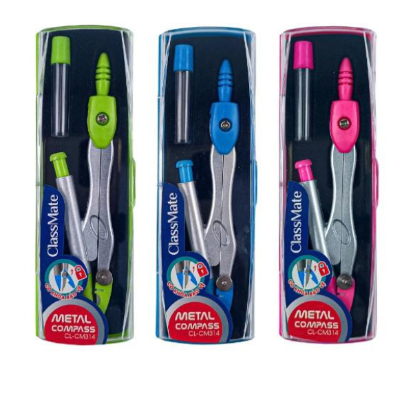 ClassMate CL-CM314 Compass Set ทําจากโลหะและพลาสติก