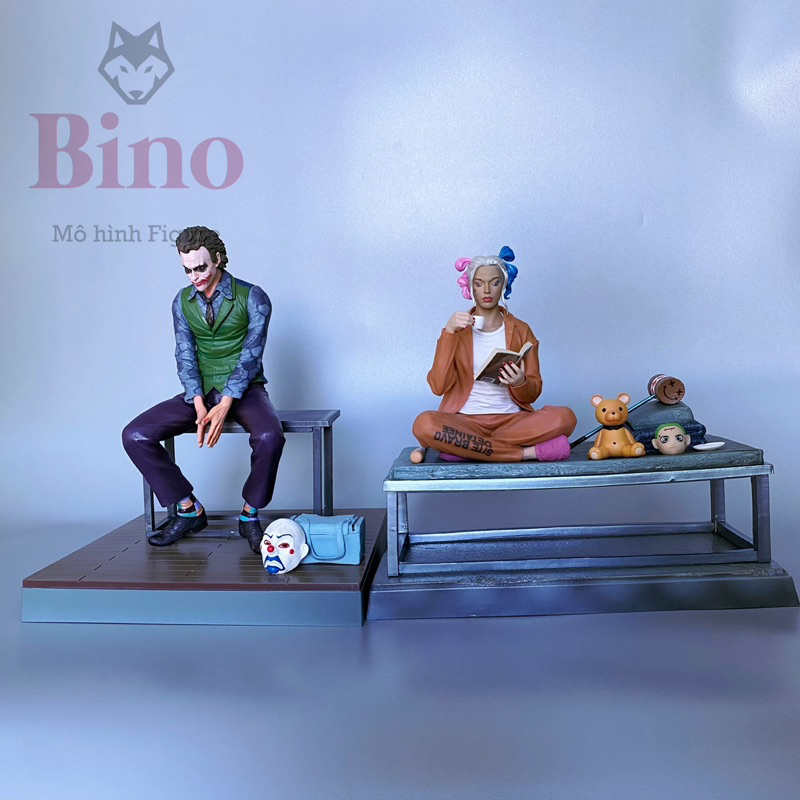 ฟิกเกอร์ DC Joker และ Harley Quinn - ความสูง 26 และ 24 ซม. - น้ําหนัก 1000 กรัม และ 1300 กรัม - ฟิกเ