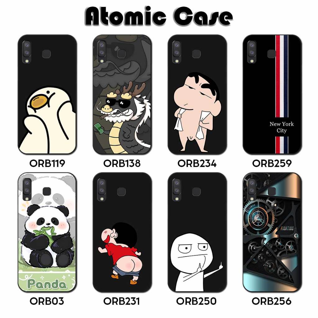 เคส Samsung A8 Star - เคส TPU ยืดหยุ่นพิมพ์ลาย Samsung A8 Star - เคสอะตอม