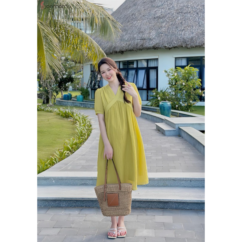ชุดคลุมท้องผ้าไหมยาว Joamom ออกแบบ V357