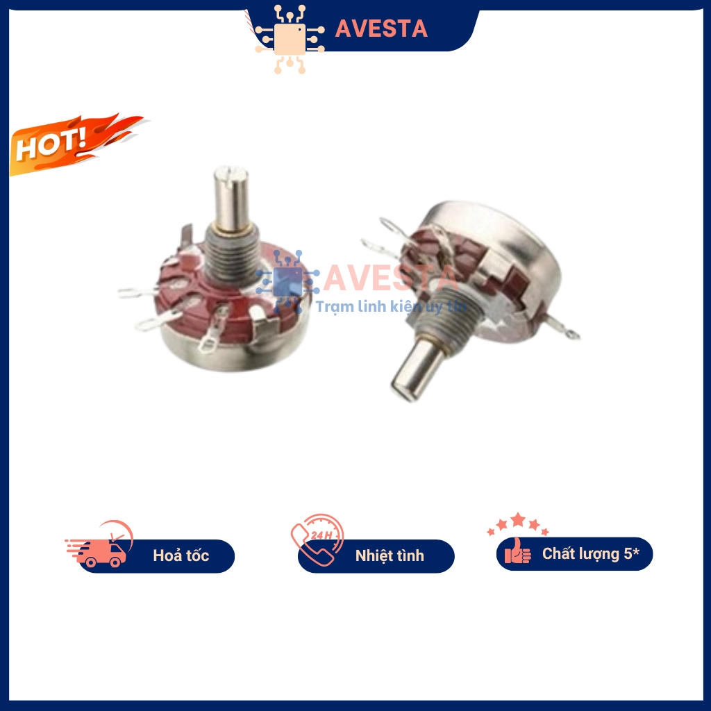 Potentiometer WTH118-2W มูลค่าจาก Aveta คุณภาพดี