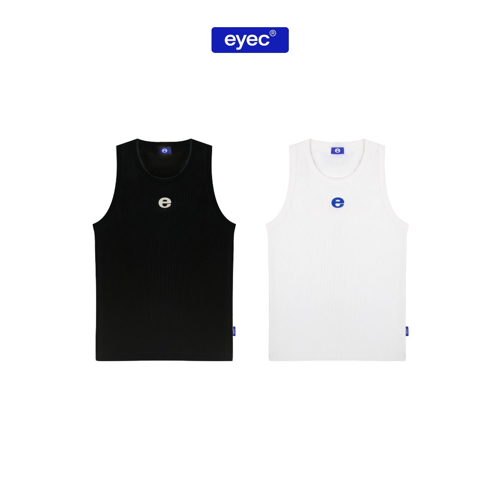 เสื้อกล้าม Eyec สีดําขาว ยางยืดจั๊ม สําหรับผู้ชายและผู้หญิง unisex